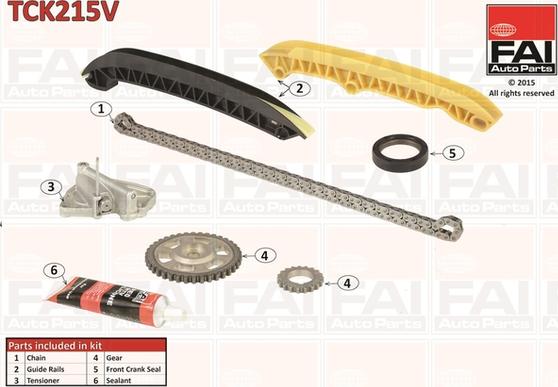 FAI AutoParts TCK215 - Sadales vārpstas piedziņas ķēdes komplekts autospares.lv