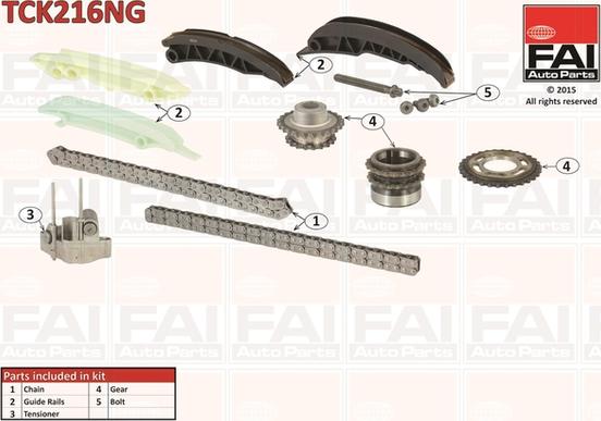 FAI AutoParts TCK216NG - Timing Chain Kit www.autospares.lv