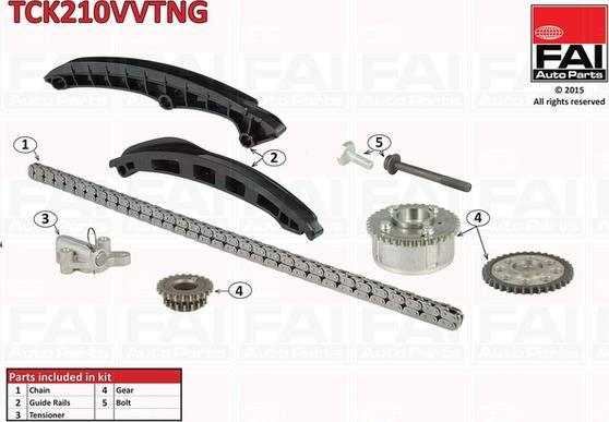 FAI AutoParts TCK210VVTNG - Sadales vārpstas piedziņas ķēdes komplekts autospares.lv