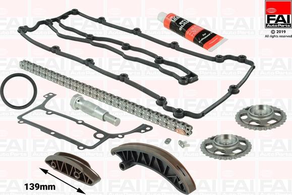 FAI AutoParts TCK227 - Sadales vārpstas piedziņas ķēdes komplekts www.autospares.lv