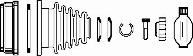 Farcom 134013 - Шарнирный комплект, ШРУС, приводной вал www.autospares.lv