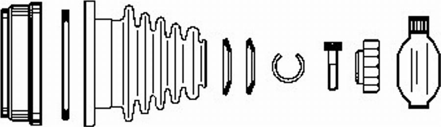 Farcom 134374 - Шарнирный комплект, ШРУС, приводной вал www.autospares.lv