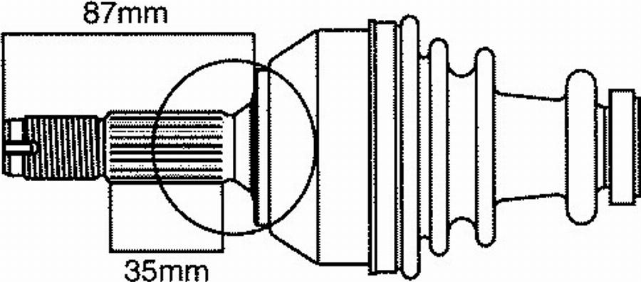 Farcom 123026 - Piedziņas vārpsta www.autospares.lv