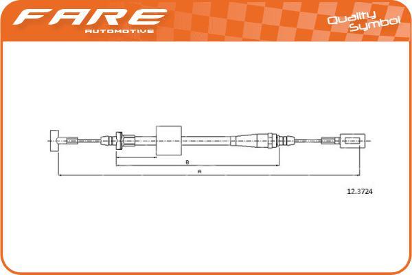 FARE SA 18138 - Trose, Stāvbremžu sistēma www.autospares.lv