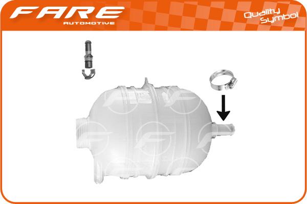 FARE SA 3596 - Компенсационный бак, охлаждающая жидкость www.autospares.lv