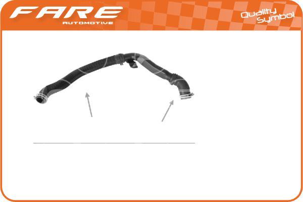 FARE SA 33630 - Шланг радиатора www.autospares.lv