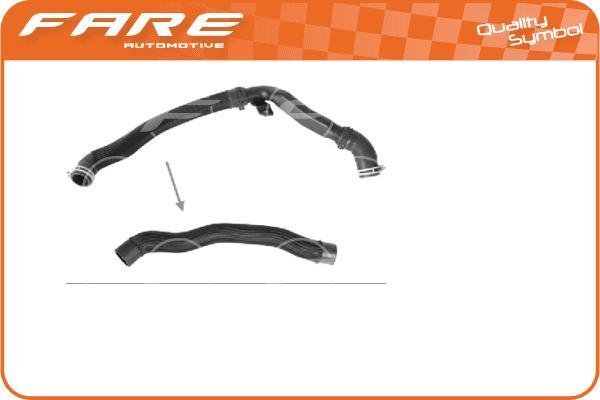 FARE SA 33758 - Шланг радиатора www.autospares.lv