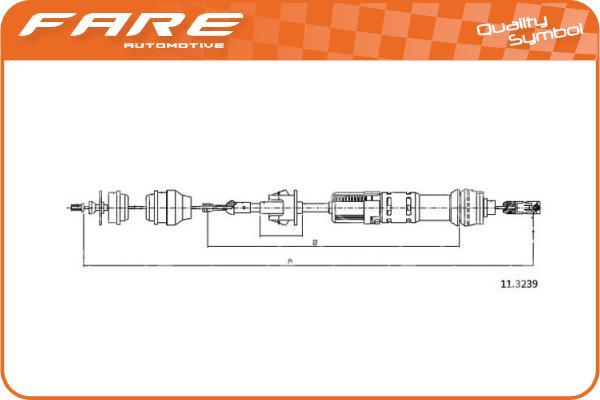 FARE SA 24779 - Trose, Sajūga pievads autospares.lv