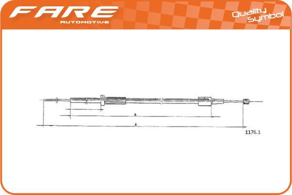 FARE SA 28363 - Motora pārsega slēdzenes trose www.autospares.lv