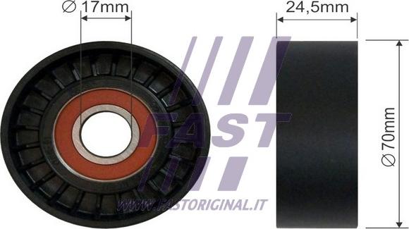 Fast FT44556 - Pulley, v-ribbed belt www.autospares.lv