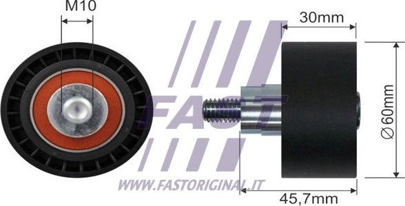 Fast FT44566 - Parazīt / Vadrullītis, Ķīļrievu siksna autospares.lv