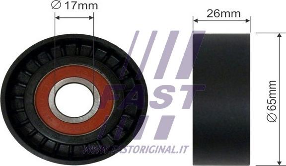 Fast FT44539 - Pulley, v-ribbed belt www.autospares.lv