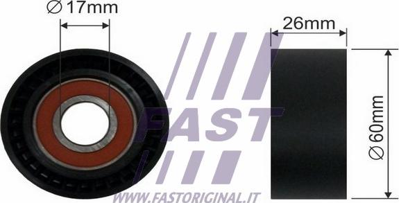 Fast FT44535 - Pulley, v-ribbed belt www.autospares.lv