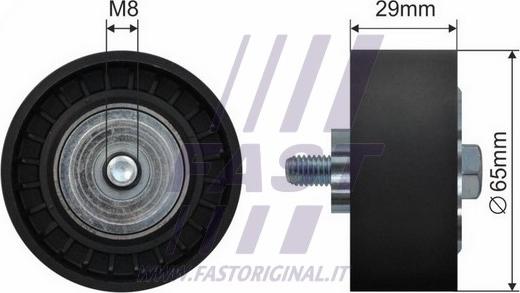 Fast FT44523 - Ролик, поликлиновый ремень www.autospares.lv