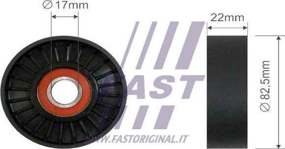 Fast FT44573 - Parazīt / Vadrullītis, Ķīļrievu siksna www.autospares.lv