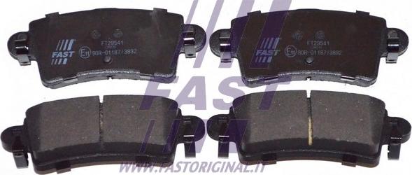 Fast FT29541 - Bremžu uzliku kompl., Disku bremzes www.autospares.lv