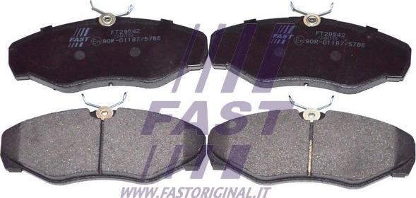 Fast FT29542 - Bremžu uzliku kompl., Disku bremzes autospares.lv