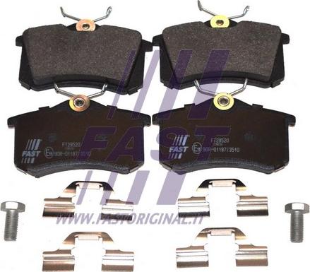 Fast FT29520 - Brake Pad Set, disc brake www.autospares.lv