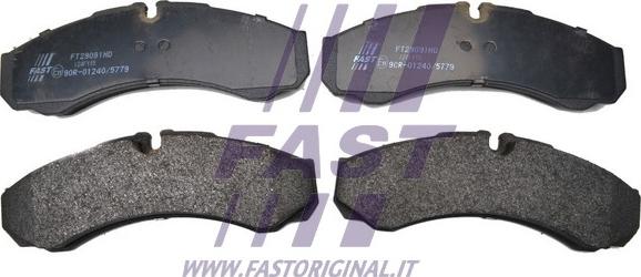 Fast FT29091HD - Bremžu uzliku kompl., Disku bremzes www.autospares.lv