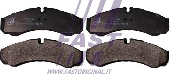 Fast FT29091 - Bremžu uzliku kompl., Disku bremzes www.autospares.lv