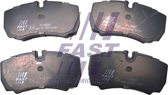 Fast FT29092HD - Brake Pad Set, disc brake www.autospares.lv