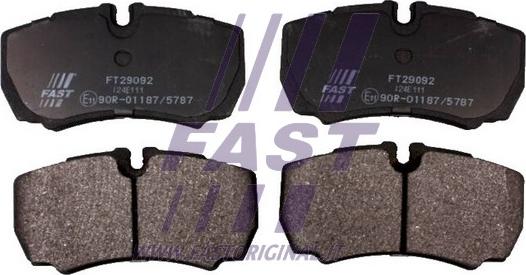 Fast FT29092 - Brake Pad Set, disc brake www.autospares.lv