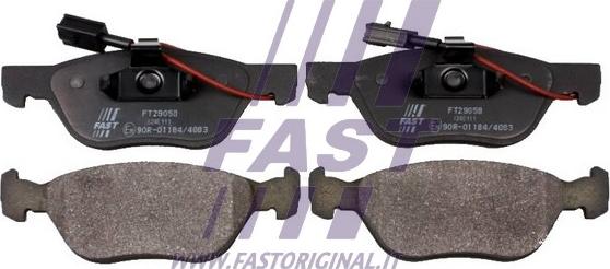 Fast FT29058 - Brake Pad Set, disc brake www.autospares.lv