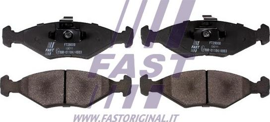 Fast FT29008 - Bremžu uzliku kompl., Disku bremzes www.autospares.lv