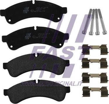 Fast FT29153 - Тормозные колодки, дисковые, комплект www.autospares.lv