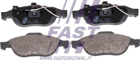 Fast FT29165 - Bremžu uzliku kompl., Disku bremzes www.autospares.lv