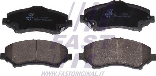 Fast FT29160 - Bremžu uzliku kompl., Disku bremzes www.autospares.lv