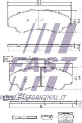 Fast FT29108 - Bremžu uzliku kompl., Disku bremzes www.autospares.lv