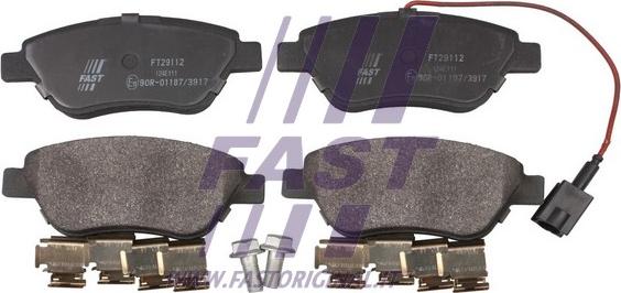 Fast FT29112 - Bremžu uzliku kompl., Disku bremzes www.autospares.lv