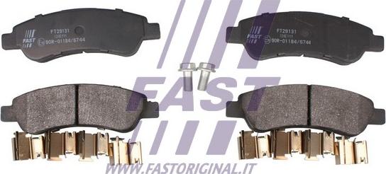 Fast FT29131 - Brake Pad Set, disc brake www.autospares.lv