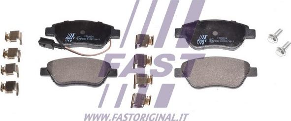 Fast FT29124 - Brake Pad Set, disc brake www.autospares.lv