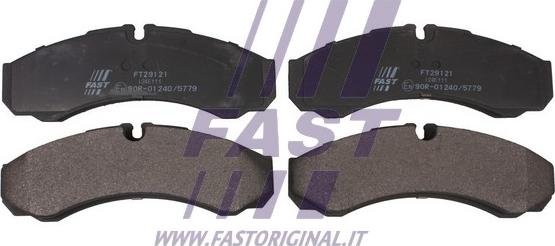 Fast FT29121 - Brake Pad Set, disc brake www.autospares.lv