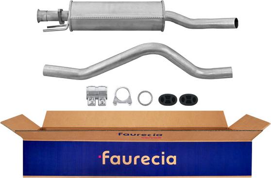 Faurecia FS40167 - Vidējais izpl. gāzu trokšņa slāpētājs www.autospares.lv