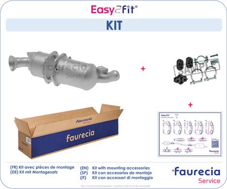 Faurecia FS50413F - Сажевый / частичный фильтр, система выхлопа ОГ www.autospares.lv