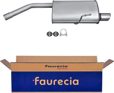 Faurecia FS01180 - Izplūdes gāzu trokšņa slāpētājs (pēdējais) www.autospares.lv