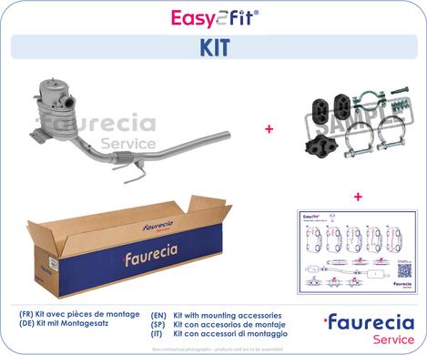 Faurecia FS80847S - Nosēdumu / Daļiņu filtrs, Izplūdes gāzu sistēma autospares.lv