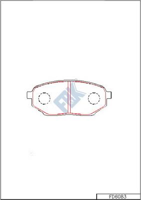 FBK FD6083 - Bremžu uzliku kompl., Disku bremzes autospares.lv