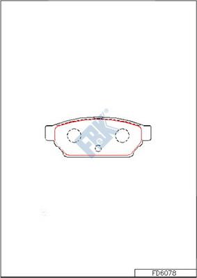 FBK FD6078 - Brake Pad Set, disc brake www.autospares.lv