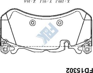 FBK FD15302 - Bremžu uzliku kompl., Disku bremzes autospares.lv