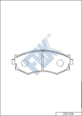 FBK FD1154 - Bremžu uzliku kompl., Disku bremzes www.autospares.lv