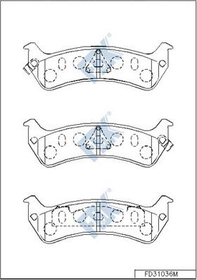 Remsa D6257502A - Bremžu uzliku kompl., Disku bremzes www.autospares.lv