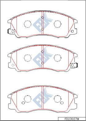 FBK FD23027M - Bremžu uzliku kompl., Disku bremzes www.autospares.lv