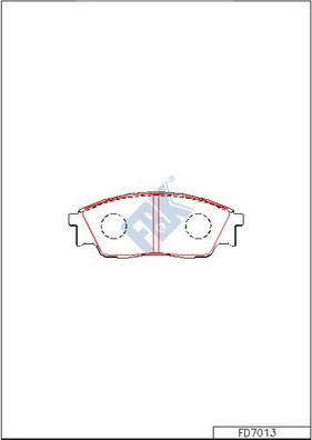 FBK FD7013 - Bremžu uzliku kompl., Disku bremzes www.autospares.lv