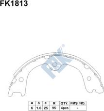 FBK FK1813 - Bremžu loku komplekts autospares.lv