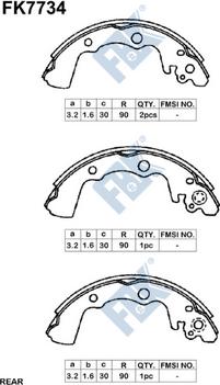 FBK FK7734 - Bremžu loku komplekts www.autospares.lv