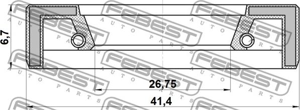 Febest 95FAY-28410707X - Remkomplekts, Stūres šķērsstiepņa šarnīrs www.autospares.lv